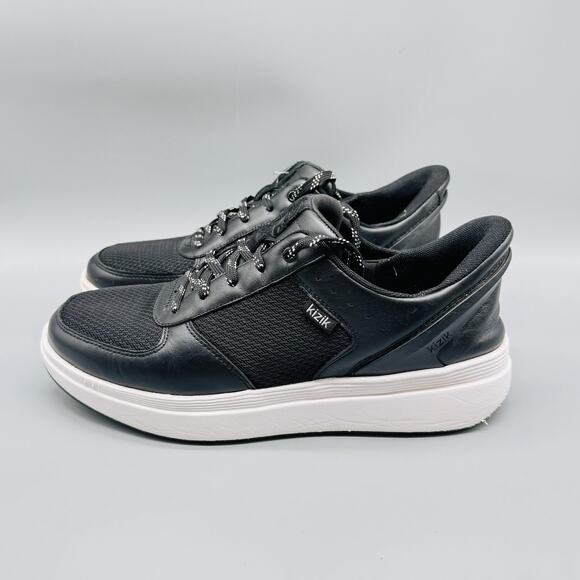 Kizik Shoes Womens 10 Black Brisbane Slip On Sneakers Lace Up Mesh Hands Free - Picture 5 of 13